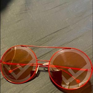 Red Womens Fendi Sunglasses